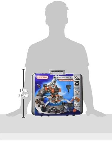 MECCANO Erector Super Construction 25-in-1 Motorized Building Set, Steam Education Toy, 638 Parts, for Ages 10+