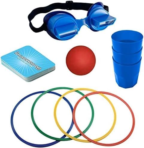 Vango The Original UpsideDownChallenge Game Backyard Edition for Kids & Family - Complete Fun Outdoor Challenges with Upside Down Goggles - for Game Night and Lawn Parties - Ages 8+