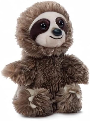 The Petting Zoo Sloth Stuffed Animal Plushie, Gifts for Kids, Wild Onez Babiez Zoo Animals, Sloth Plush Toy 6 inches