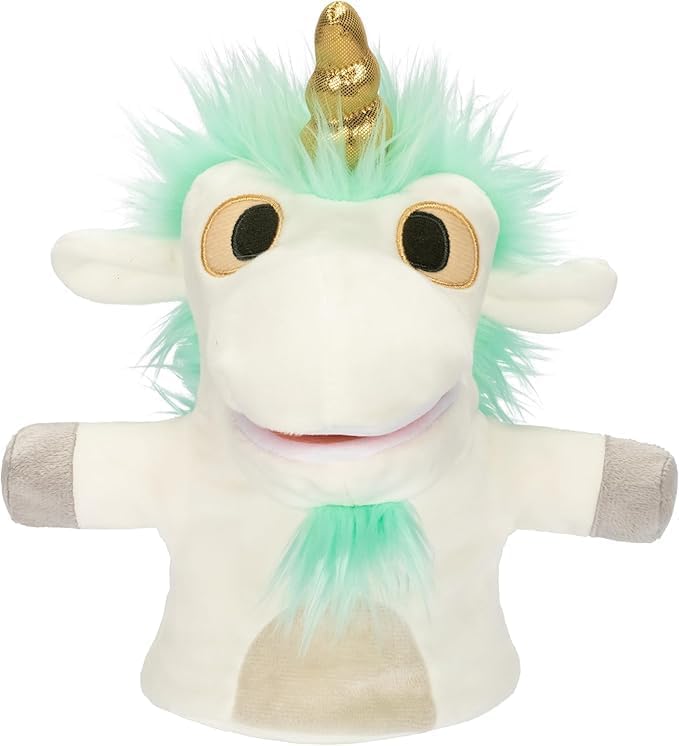 Bluey Unicorse & Bob Bilby Hand Puppets Plush 2-Pack – 8-9” Soft Deluxe Fabric, Embroidered Details, Perfect for Toddler Hands, Imaginative Play, Official Bluey Toys, Amazon Exclusive