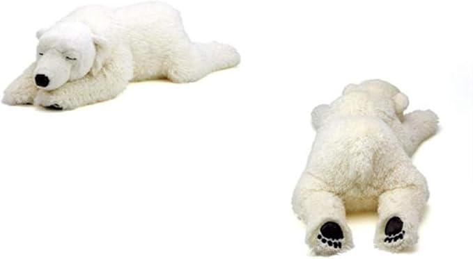 TAMMYFLYFLY Sleep Polar Bear Plush,Cute Stuffed Animal, Plush Toy, 67cm Soft Toy (Large)
