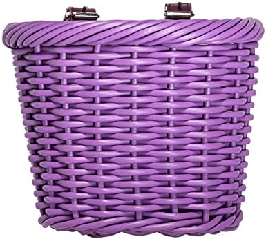MEGHNA Woven Mini Bike Basket for Kid Bike Handlebar Bike Basket for Girl Boy for Scooter, Multi-Colors