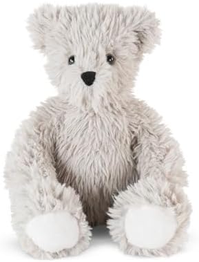 Vermont Teddy Bear Earl Grey Teddy Bear Stuffed Animal | Soft Grey Plush with 100% Recycled Filling, Made in USA | 13 Inch | Super Soft Teddy Bear Collection