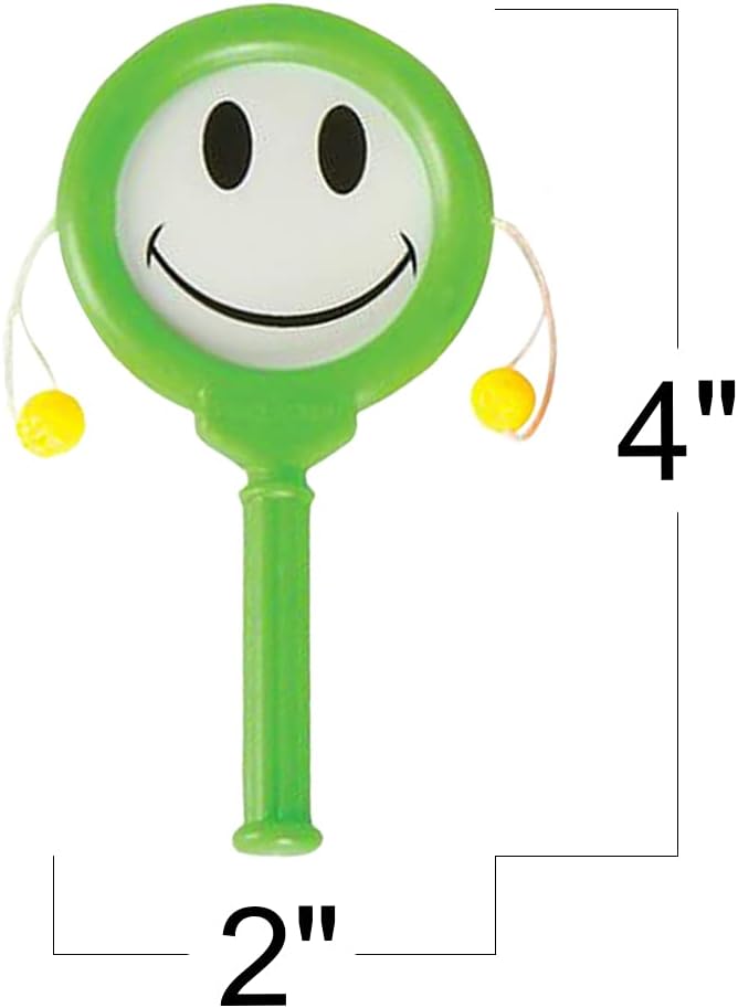 ArtCreativity Smile Hand Drums, Set of 12, Musical Toys for Kids in Assorted Colors, Easy to Play Musical Instruments for Children, Noisemakers for Parties, Music Party Favors and Goodie Bag Fillers