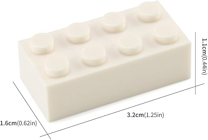 100pcs 2x4 Bricks White Pieces Parts Classic Building Blocks Creative Play Set Toy Accessories Combine with 3001 Major Brick Brands