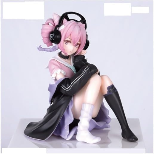Arknights U-OFFICIAL Energy Gathering Version Collectible Anime Figure, Pink Hair with Headphones