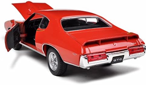 Motormax 73133 1969 Pontiac GTO Orange 1:24 Scale Diecast Model Car