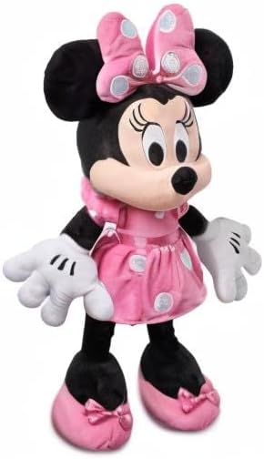Disney Store Official Minnie Mouse Plush - Pink Dress - Large 21¼ Inches - Disney Stuffed Animals - Soft & Cuddly Toy - Plushies for Kids & Fans - Suitable for All Ages