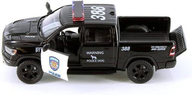KiNSMART - 2019 Dodge Ram 1500 Pickup 1:46 O Scale 5" Die Cast Metal Model Toy Truck (Police Edition)