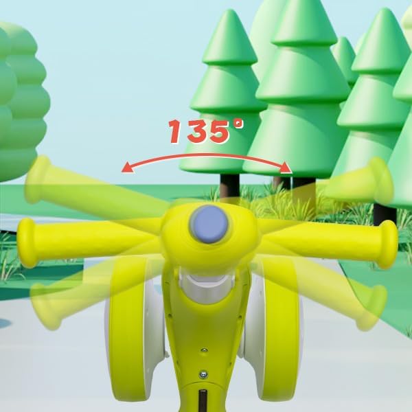 JoyRydz 6V Electric Baby Balance Bike with Bubble Machine,4 in 1 Toddler Balance Bike w/Remote Control for 1 Year Old Boys Girls Kids Bubble Bike Ride on Toys w/Powered Motor,Music,LED Lights (Cyan)