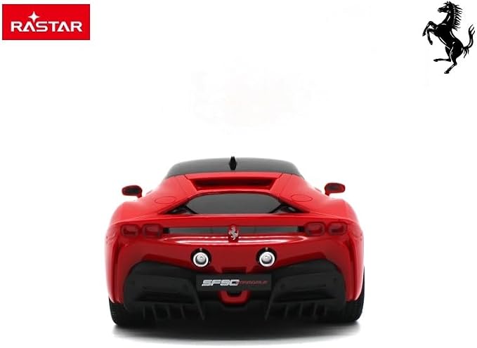 RASTAR Ferrari SF90 Stradale Remote Control Car, 1:18 Scale, Red
