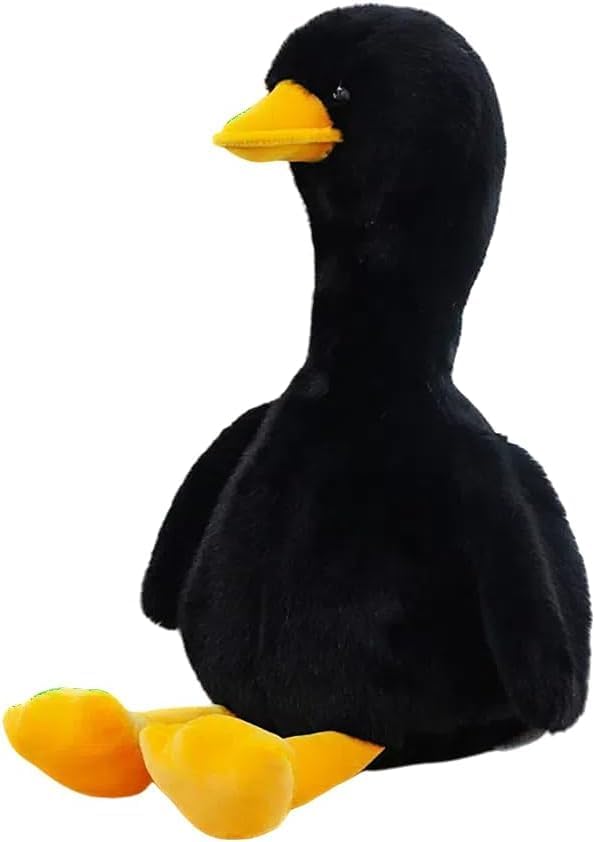 Duck Stuffed Animal, Stuffed Duck Plush Toys, Birthday for Kid Boys Girls (17inch-Black)
