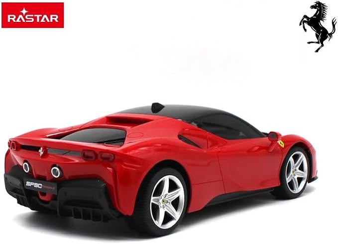 RASTAR Ferrari SF90 Stradale Remote Control Car, 1:18 Scale, Red
