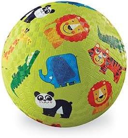 Crocodile Creek Playground Ball - Durable Rubber Ball for Kids Ages 3 and Up - Bouncy Inflatable Ball for Kickball, Indoor Games, and Outdoor Sports - PVC-Free