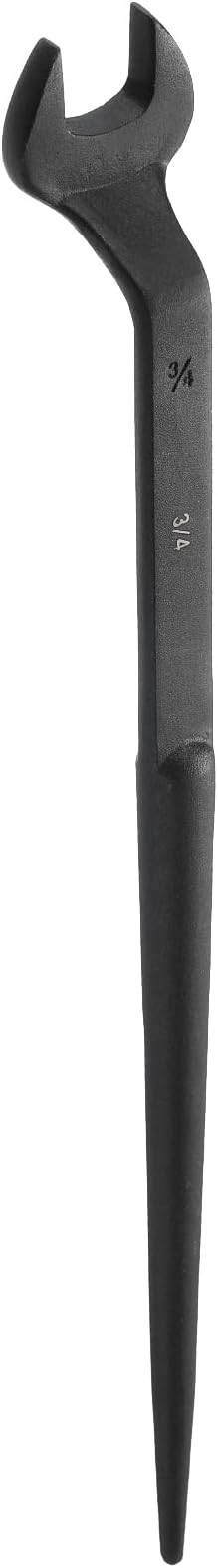 HARFINGTON Single Open End Spanner Wrench 3/4-inch 15 Degree Angle Single Open End SAE Construction Spanner Wrenches with 60°Offset Handle for Automotive Mechanical Maintenance
