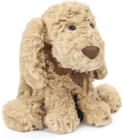 WEIGEDU Poodle Puppy Goldendoodle Stuffed Animal, 11.8 inch, Golden | Cuddly Soft Adorable Toy Dog Labradoodle Plush for Kid Boy Girl Baby Dog Lover Snuggling Birthday Easter Nursery Bedtime Gift