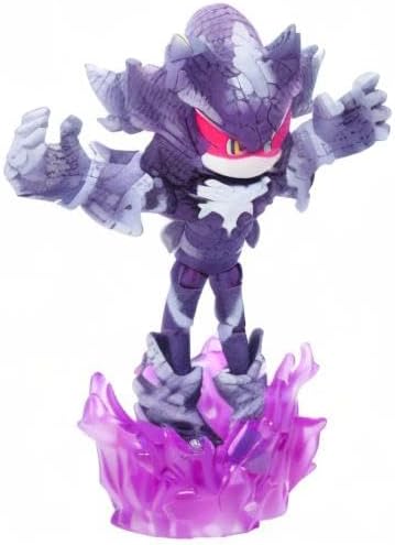 Sonic the Hedgehog 4-inch Mephiles the Dark Action Figure with Purple Mist Base Accessory. Ages 3+ (Officially Licensed by Sega)
