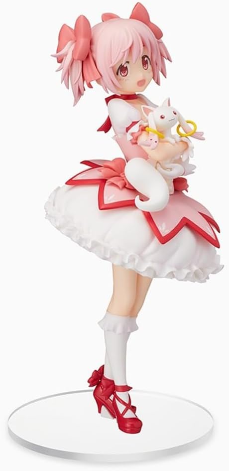QAHEART KanameMadoka Figure Kyuubey/Madoka Kaname Action Figure Anime Girl Model Statue Figurine Anime Gift Collectibles