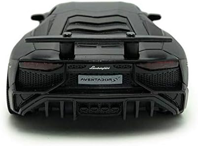 Lamborghini Matt Black Aventador LP 700-4 1:38 5" Pull Back Diecast Car