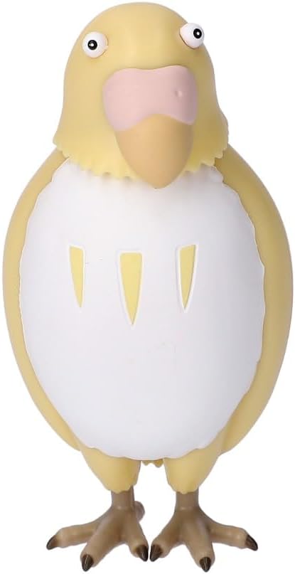 ensky - The Boy and The Heron - UN-02 Yes Nod Tilting Figure The Parakeet (Yellow), Studio Ghibli Official Merchandise