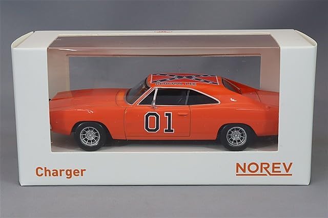 Norev 1969 Dodge Charger N# 1 General Lee Orange 1:43 Scale