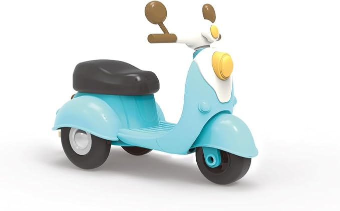 Family Scooter Toy — Mini Scooter with Rolling Wheels, Compatible with Dollhouse Figures, Pretend Play Toy Vehicle for Mini World Play, Gift for Kids Ages 3+