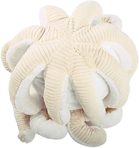 JOSON Cute Octopus Plush Toys, Soft Octopus Stuffed Animals, Girls and Boys Adult Birthday (16 Inch, White)