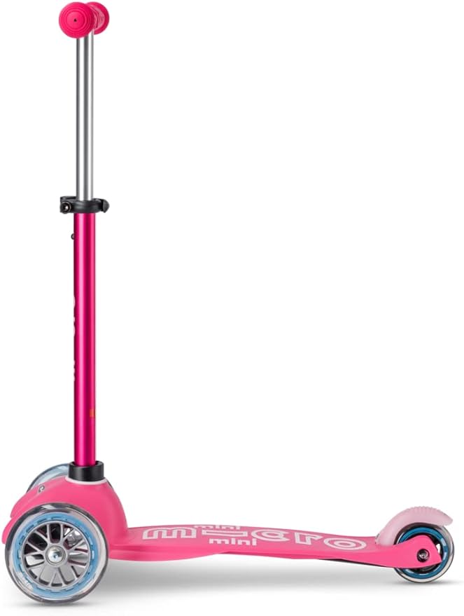 Micro Kickboard | Mini Kids Scooter for Ages 2-5 | Children up to 110 lbs | 3 Wheel Lean-to-Steer Design | Adjustable T Bar | Smooth Ride PU Wheels | Swiss Design