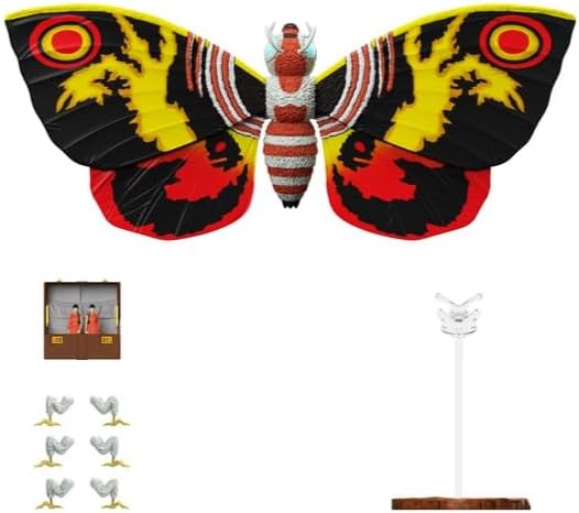 Super7 ULTIMATES! Toho Mothra (1992) - 7" Toho Godzilla Action Figure with Accessories - Classic Movie Collectibles and Retro Toys