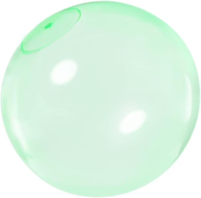 32 Inch Giant Water Bubble Ball for Adults Teenagers Giant Inflatable Water-Filled Ball Soft Rubber Ball for Outdoor Pool Beach Garden Yard Games (Green)