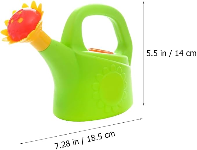 Toyvian Watering Can Set, 3pcs Plastic Beach and Bath Toys for Toddlers Gardening Tools Small Gardening Tools Sandbox Accessories for Boys and Girls