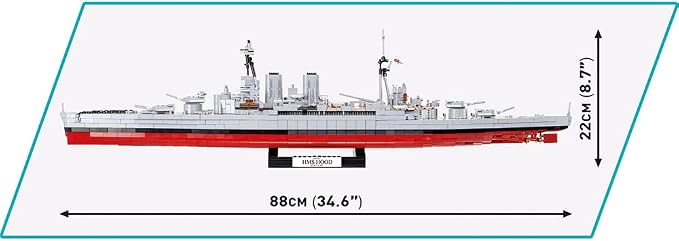 COBI Historical Collection: World War II Warships HMS HOOD