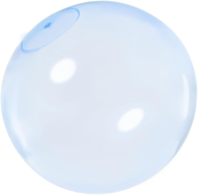 32 Inch Giant Water Bubble Ball for Adults Teenagers Giant Inflatable Water-Filled Ball Soft Rubber Ball for Outdoor Pool Beach Garden Yard Games（Blue)