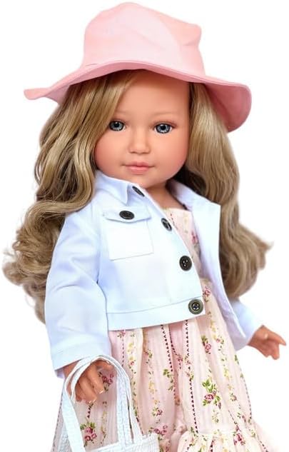 Ann Lauren Dolls Kennedy and Friends 18 Inch Fashion Girl Doll- Blonde Wavy Hair Blue Eyes