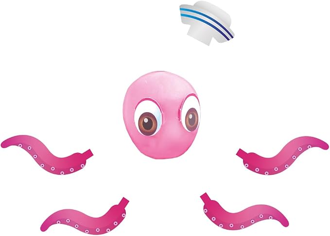 Jovi - Play&Fun Splash, Character kit for Children with Modeling Clay | Includes Cutouts, 24 Non-Drying Clay Sticks and Tools to Create Aquatic Animals, DIY Art for Kids