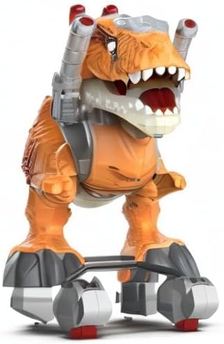 Dinosaur Ride On Push Car for Little Kids, Battery Operated Push & Ride Electric Foot-to-Floor Sliding Rideable Toy Scooter with Music, Light & Smoke for Toddlers