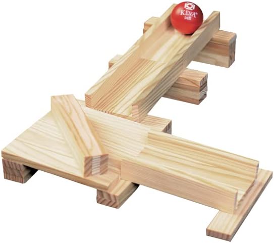 MindWare KEVA Contraptions 4-Pack Lightweight Balls Refill - Replacement Balls for KEVA Plank Building Sets