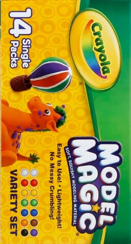 Crayola Model Magic Deluxe Variety Pack (14ct), Kids Air Dry Clay, 7oz, Bulk Modeling Clay Alternative, Gift for Kids, Ages 4+ (Pack of 3)