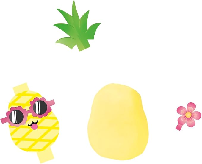 Jovi - Play&Fun Sweet, Fruit Character kit for Children with Modeling Clay | Includes Cutouts, 24 Non-Drying Clay Sticks and Tools to Create Fruit Characters, DIY Art for Kids