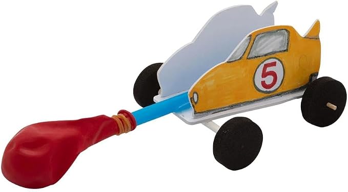 Fun Express DIY Steam Car Craft Kits Makes 12 - STEM Toys Science Kits for Kids Age 5-7 8-12 | Educational Engineering Building Kit for Boys | Hands-On Learning & Education Toys for Science Projects