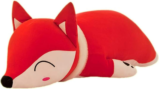Stuffed Fox Animal Plush Toy 20 Inches Red Large Animal Stuffed Plushies Super Soft Cute Cuddly Pillow Cushion Stuff Dolls Birthday Xmas Gifts for Children Kids Boys Girls Room Decor, 20Inches