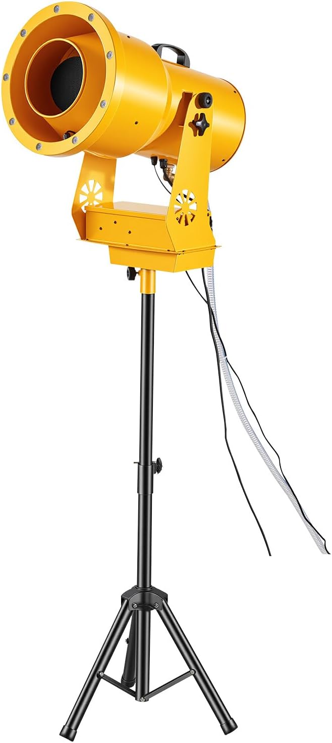 VEVOR Foam Machine, Auto Oscillation Foam Cannon Party Machine, Bubble Cannon with Fan, 3-Color LED Lights & Triangular Structure, Dense Foams Maker for Gatherings, Backyard, Celebrations & Party