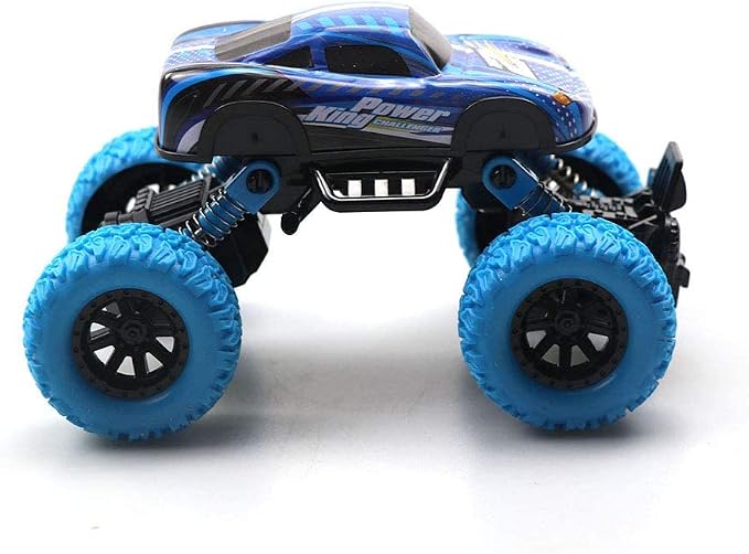 Pull Back Cars for Kids -Toy Trucks for Boys Alloy Toy Car Educational Toy Monster Trucks Inertia Car Toy for Boys Girls Toddler Gifts (Blue)