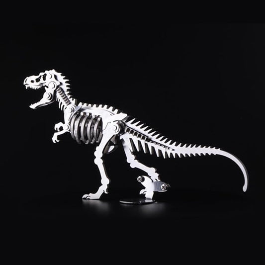 Microworld 3D Metal Puzzle, Dinosaur 3D Puzzle for Adults, Steel Warcraft Collection Challenge DIY Animal Art Craft Decoration Mini Puzzles for Teens - Tyrannosaurus Rex