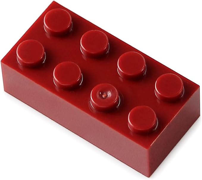 2x4 Bricks Dark Red 320 Pieces Parts Classic Building kit Creative Play Set Basic Blocks Toy Accessories Compatible with 3001 Major Brands
