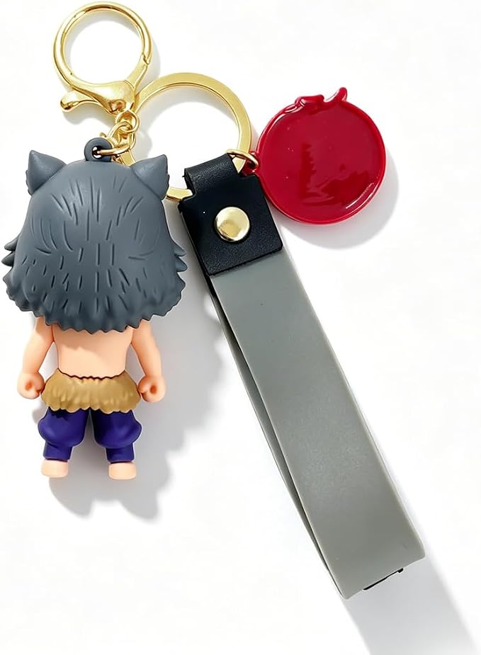 Anime Slayer Novelty Keychain, Collectable Cartoon Mini Figure, Cute Fun Keyring Jewelry Gift for Men and Women