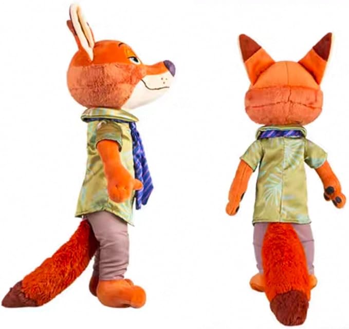2 Pcs Judy Rabbit & Nick Fox Plush Toys Gifts for Friends Family Kids Christmas Halloween Chidlren Day Gifts