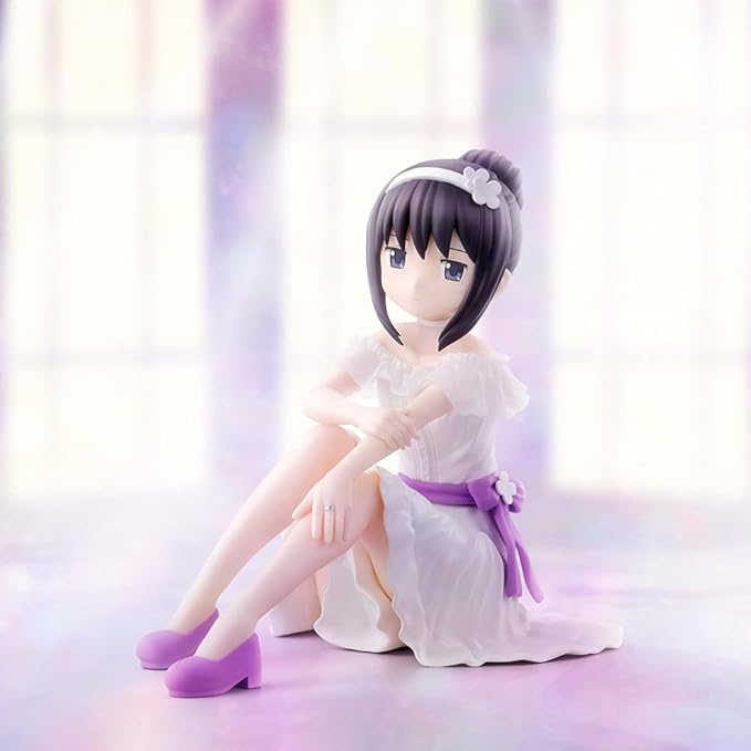 QAHEART Anime AkemiHomura Figure Madoka Kaname Action Figure Anime Girl Sitting Model Statue Figurine Ornaments