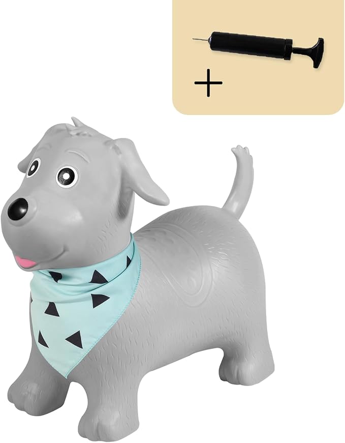 Kindsgut Bouncy Animal Hopper – Inflatable Bouncing Ride-On Toy for Kids & Toddlers Age 2+, Designed in Germany, Indoor & Outdoor, Dog