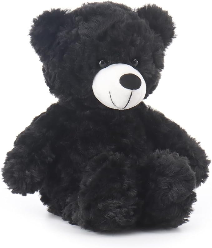 Apricot Lamb Black Flower Bear Stuffed Animals for Kids, Soft Cute Plush Toys for Baby Girl and Boy, 8 Inches